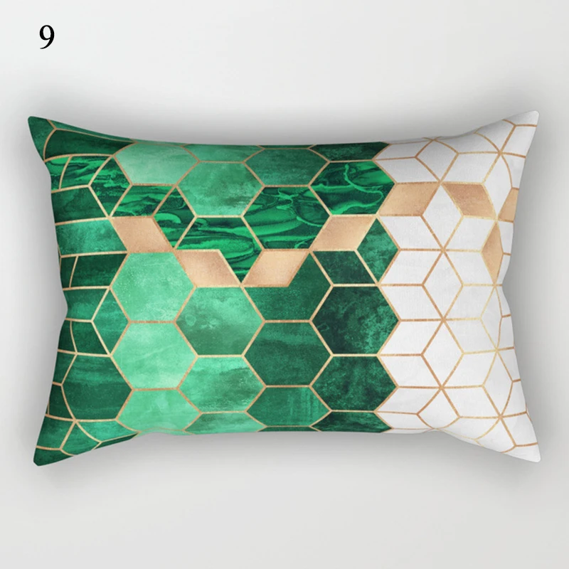 Новинка 20019 мягкая бархатная наволочка с геометрическим рисунком 30x50 см