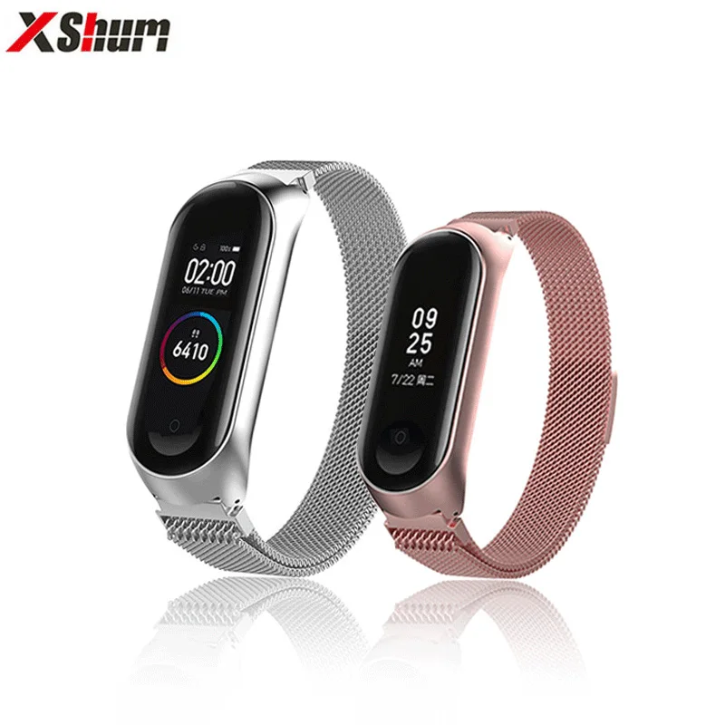 Ремешок для Xiaomi mi Band 4 металлический браслет для mi band 3 из нержавеющей стали ремешок для mi band сменные браслеты