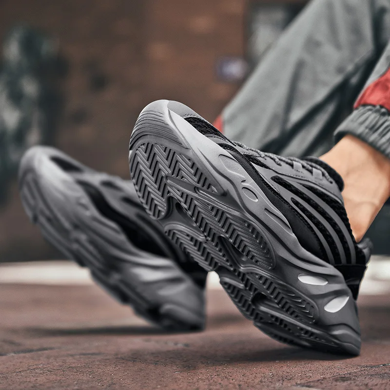 Кроссовки мужские прогулочные дышащие сетчатые кеды модная повседневная обувь