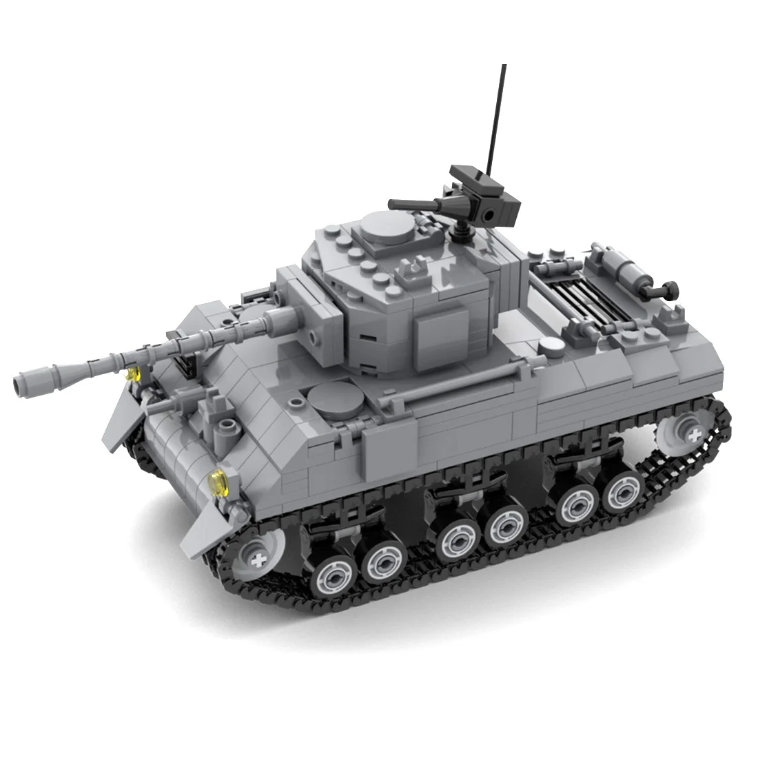 537 шт. DIY Творческий мс Второй мировой войны Военный танк Шермана M4 бак кирпич