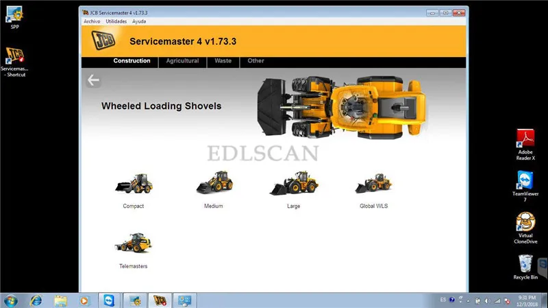 EDLSCAN сервис 4 CF19 ноутбук для JCB электронный сервисный Инструмент JCB сельскохозяйственная строительная машина диагностический сканер