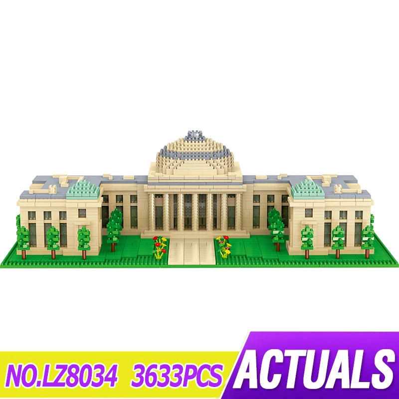 

LEZI LZ8034 Miniature Diamond Small Particle Building Model Series MIT Modular Building Blocks Bricks Children's Toy Gift