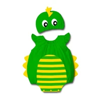 baby boys green dinosaur costume cosplay rompers jumpsuit for infant toddler short summer halloween birthday party fancy dress