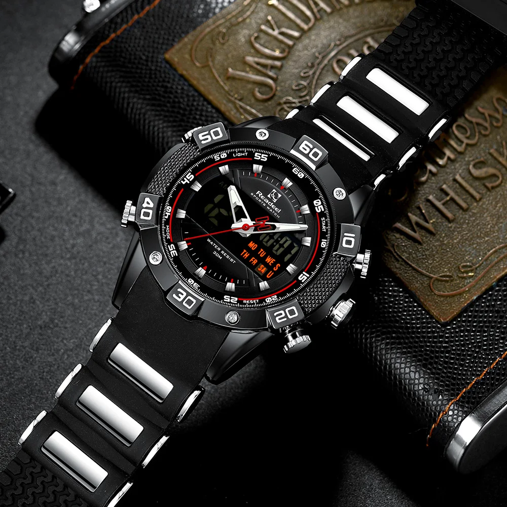 Часы наручные мужские кварцевые брендовые Роскошные модные цифровые