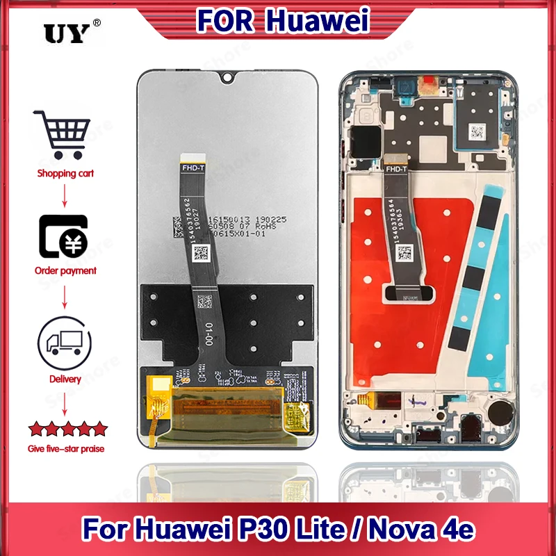 Оригинальный дисплей для Huawei P30 Lite с сенсорным экраном Nova 4E ЖК запасные части