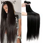 Прямые пряди с прямыми волос 40 дюймов длинные бразильские Реми человеческие волосы 1 3 4 пряди для черный Women100 % человеческие волосы для наращивания