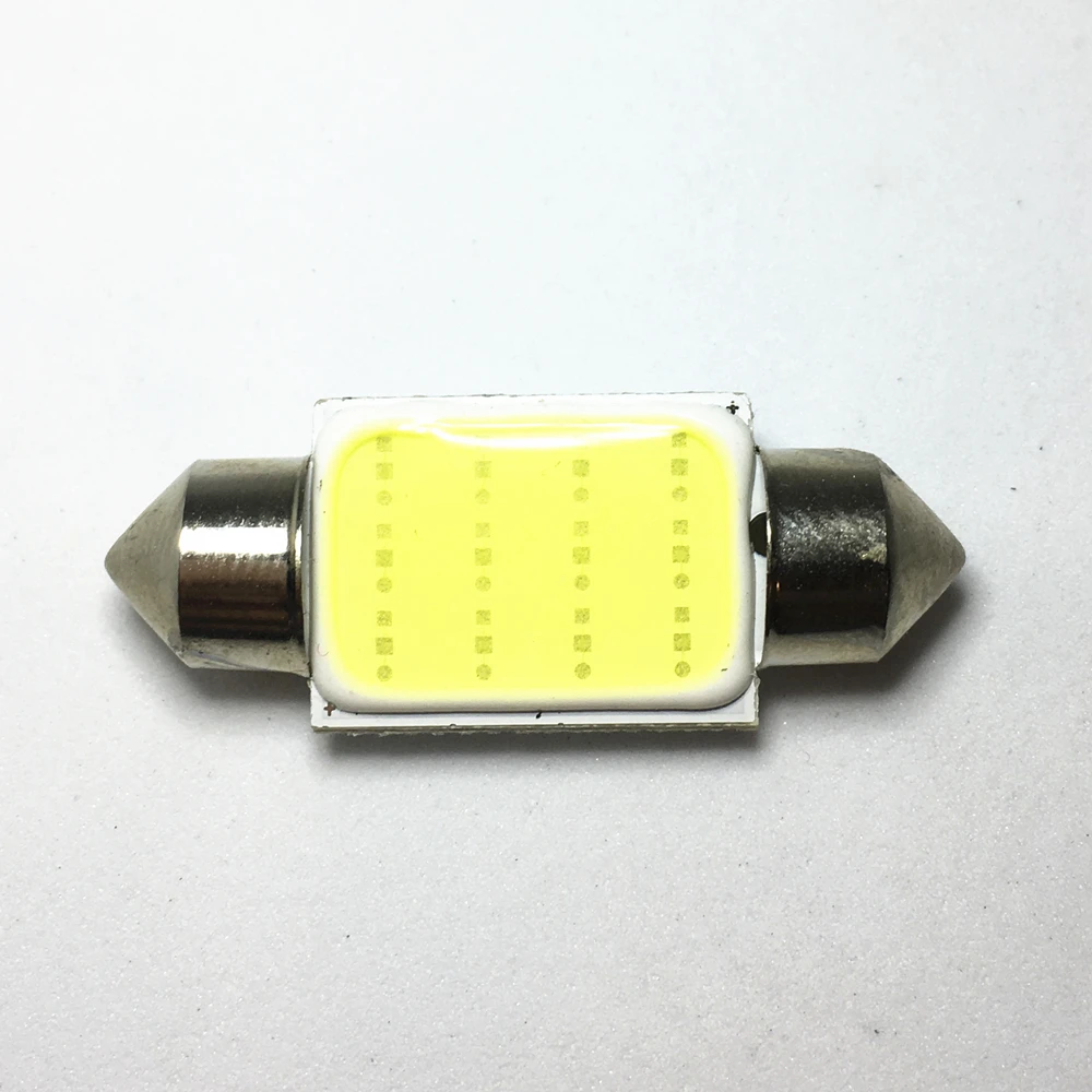 4PCS C10W C5W LED COB Festoon 31mm 36mm 39mm 41/42mm 12V White bulbs for cars License plate Interior Reading Light 6500K 12SMD