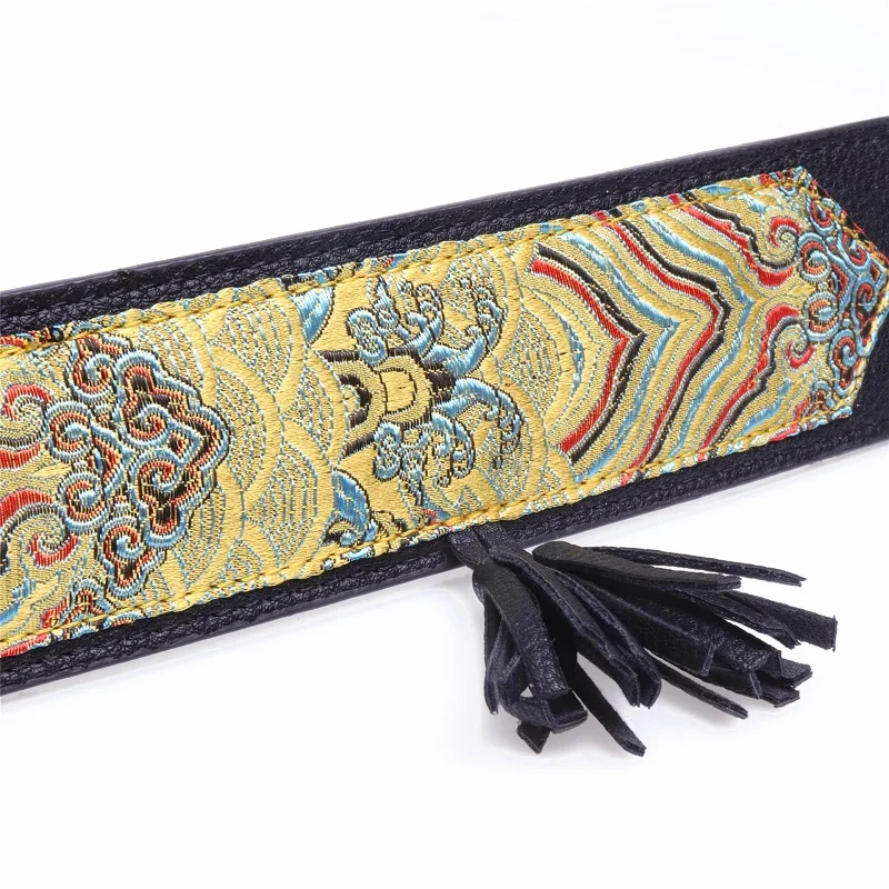 Прочный прочный ошейник для собак с кисточкой искусственная Роскошная вышивка