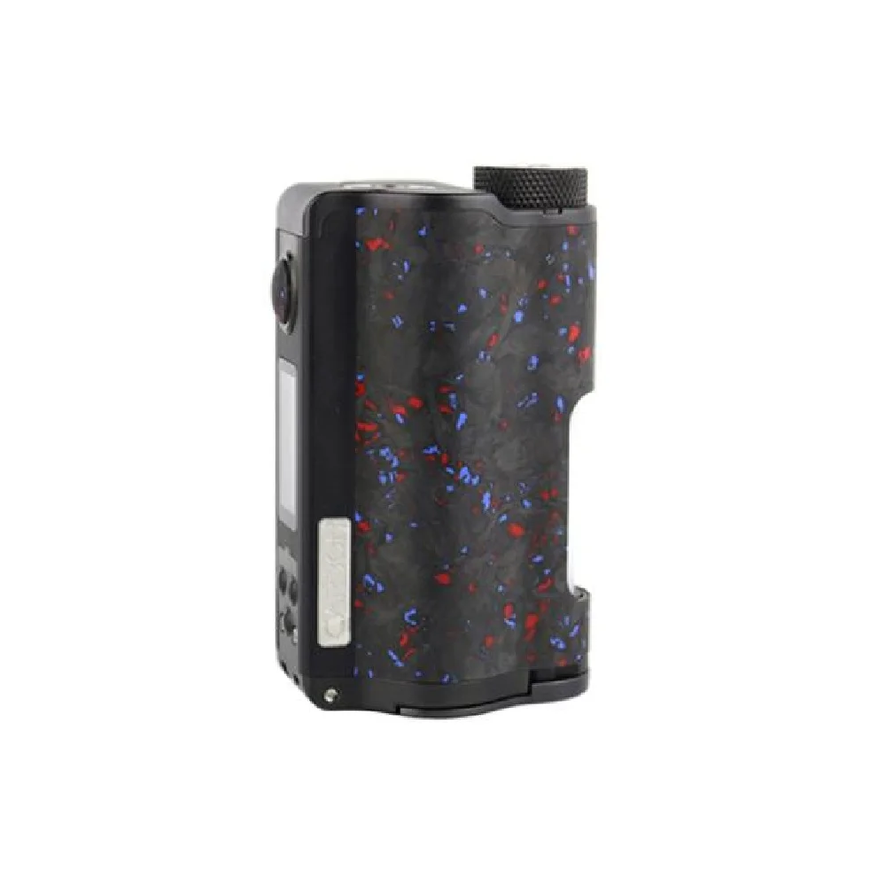 Blue Red DOVPO Верхний двойной карбоновый Squonk мод с чипом YIHI Питание от двух аккумуляторов 18650 Макс. Выход 200 Вт электронная сигарета мод Vs Drag 2 - Цвет: Blue Red
