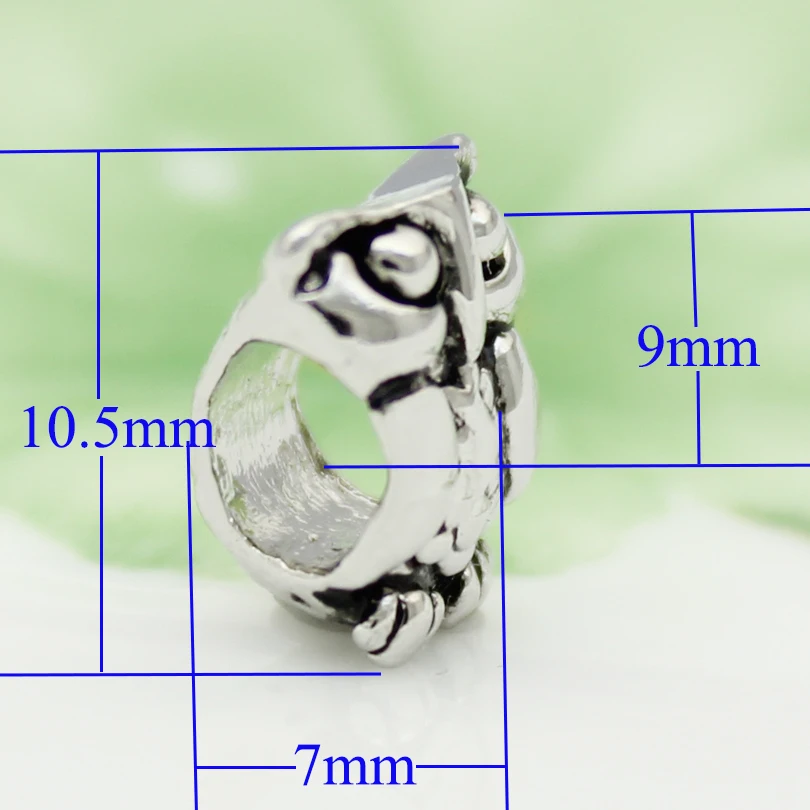 Бесплатная доставка прекрасный Золотой Шарм-бусина в виде птицы подходит для