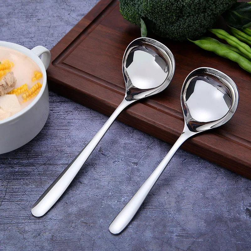 Ложка суповая из нержавеющей стали утолщенная креативная столовая посуда