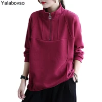 4 colors 2021autumn loose turtleneck design hoodies harajuku clothes new fanshion korean style women casual vintage sweatshirts