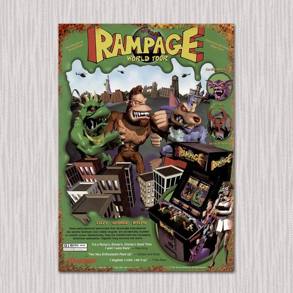 Буйство World Tour Аркады Декор стены для Офис Бар Паб Магазин гаража Кофе магазин