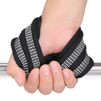 figure 8 shaped weight lifting straps deadlift wrist strap hand support belt for pull ups horizontal bar powerlifting fitness