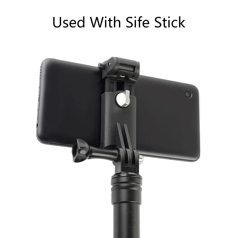 new mobile phone clip mount bracket selfie stick monopod holder for gopro iphone xiaom samsung huawei tripod adapter accessories free global shipping