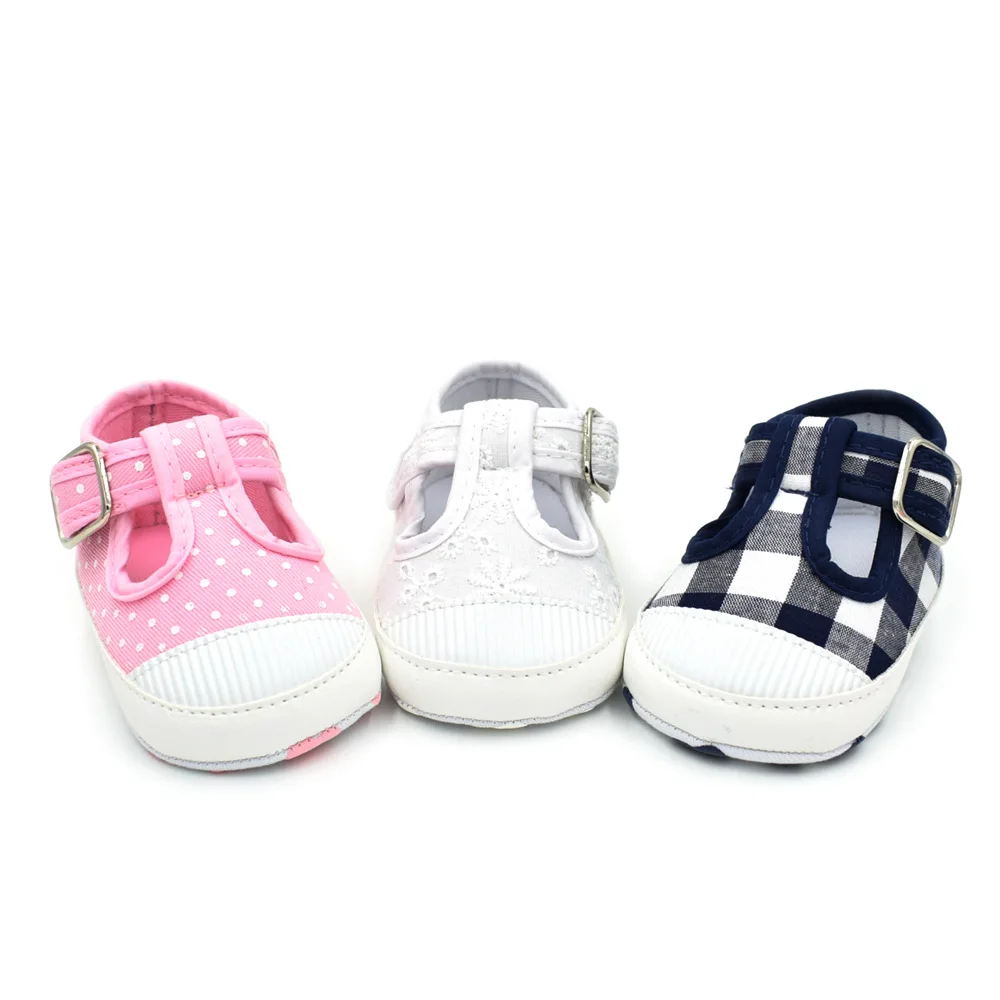 New Newborn Infant baby Baby Boys Girls Shoes Spring Cotton Plaid First Walkers Toddler Prewalker Soft Sole Booties |