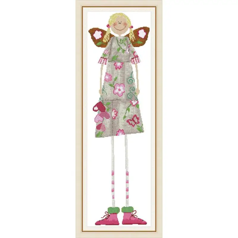 

Набор для вышивки крестом Joy Sunday, набор для рукоделия с длинными ножками и бабочками для девочек