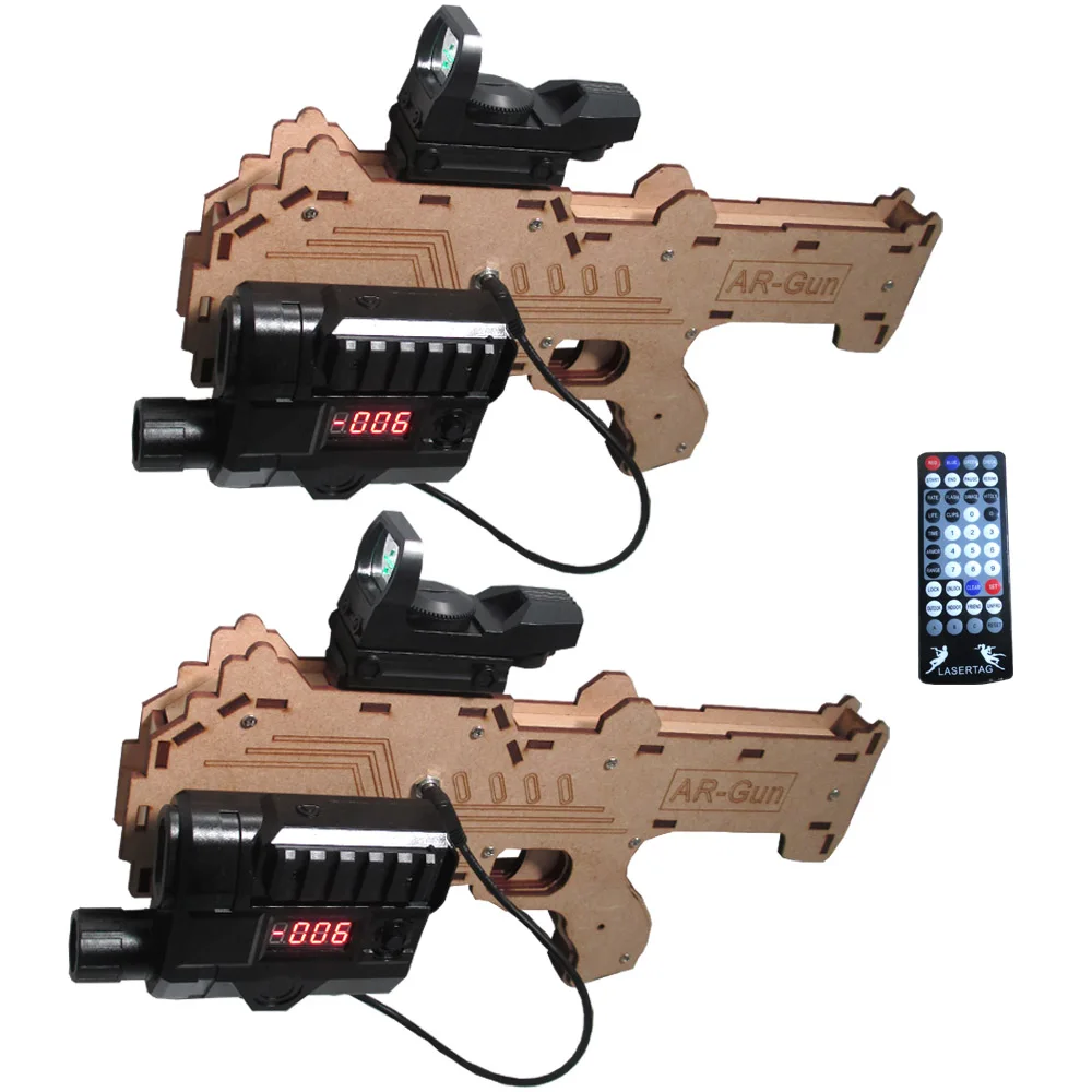 600ft Laser Tag Wood Material Gun Set of 2 Players and 1 Remote Outdoor/Indoor Toy Professional Editable Combat System | Игрушки и хобби