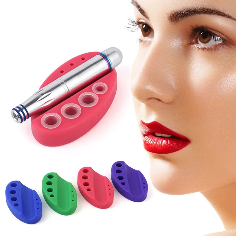 Держатель для тату-машинки силиконовый Овальный подставка пигментов тату татуаж