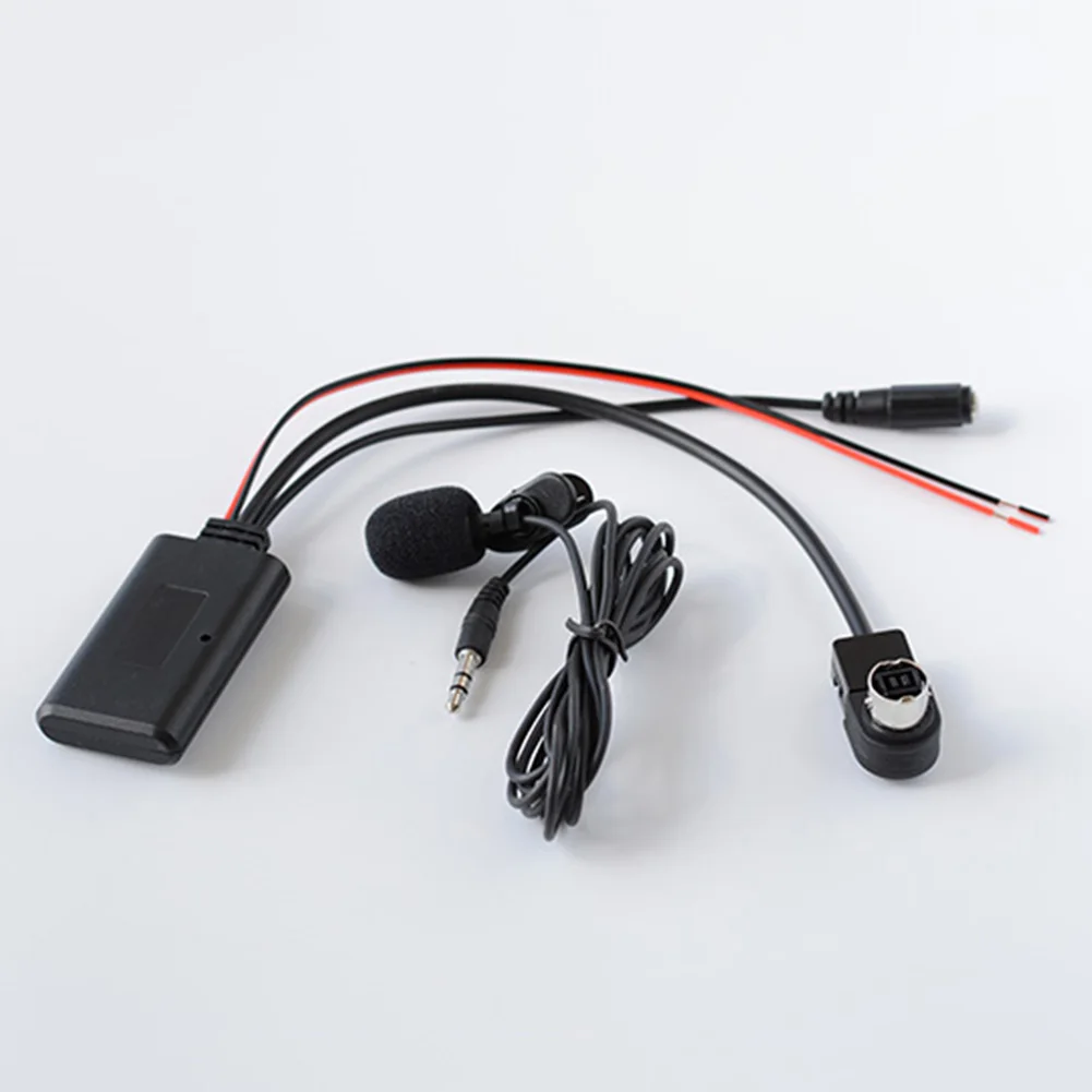 С микрофоном Bluetooth микрофон handsfree AUX кабель для Alpine/JVC Ai NET KCA 121B стерео адаптер