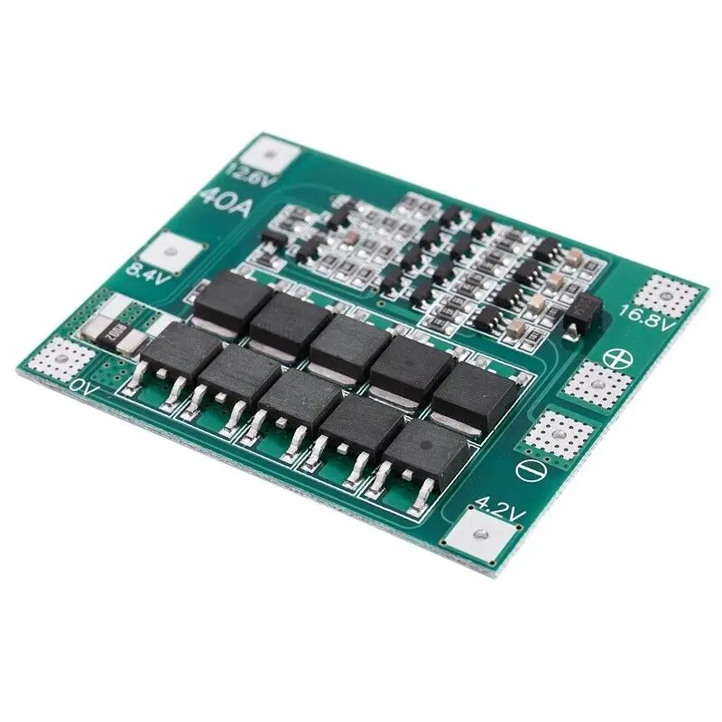2 шт. 4S 16 8 в 18650 литиевая батарея зарядное устройство Защитная плата PCB BMS 40A