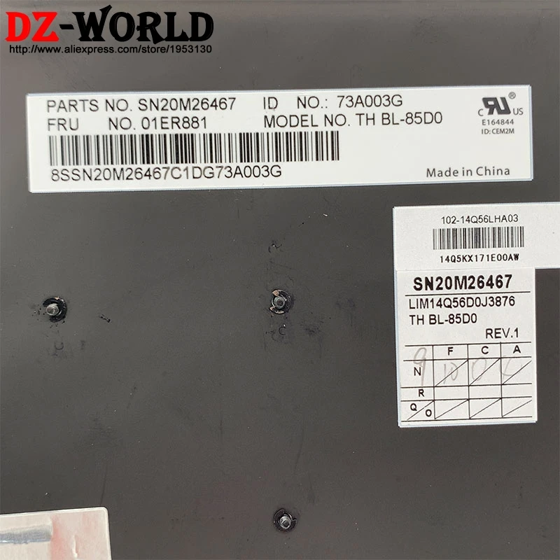 Новая Оригинальная Серебристая немецкая клавиатура с подсветкой для Lenovo Thinkpad 13