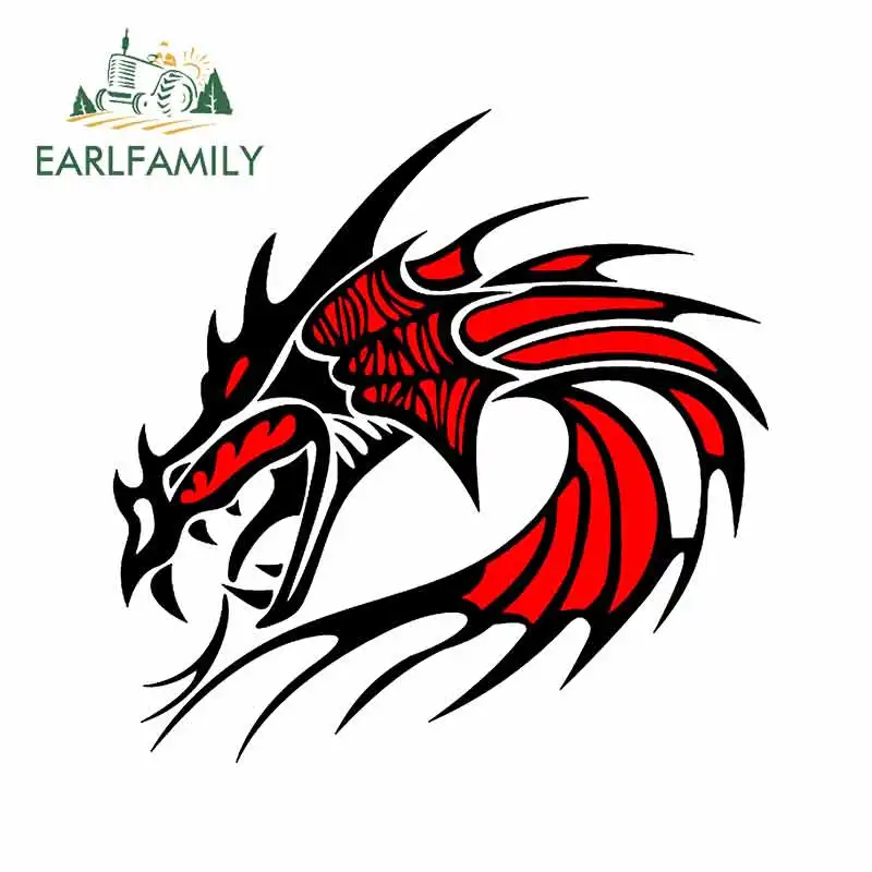 EARLFAMILY 13 см x 10 9 с рисунком дракона мотоциклетные автомобильные наклейки