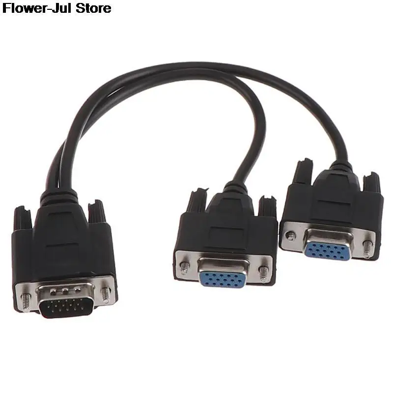 Кабель-разветвитель для видеомонитора 15Pin VGA папа-2 Vga Svga мама | Электроника