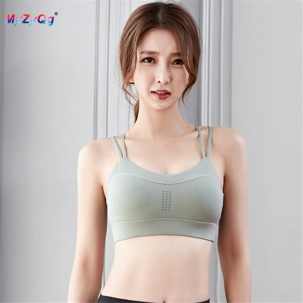 

Women Padded Yoga Sports Bras Push Up Underwear Vest Quick-drying Running Gym Fitness Hollow Out Cross Beauty Back Workout Bras