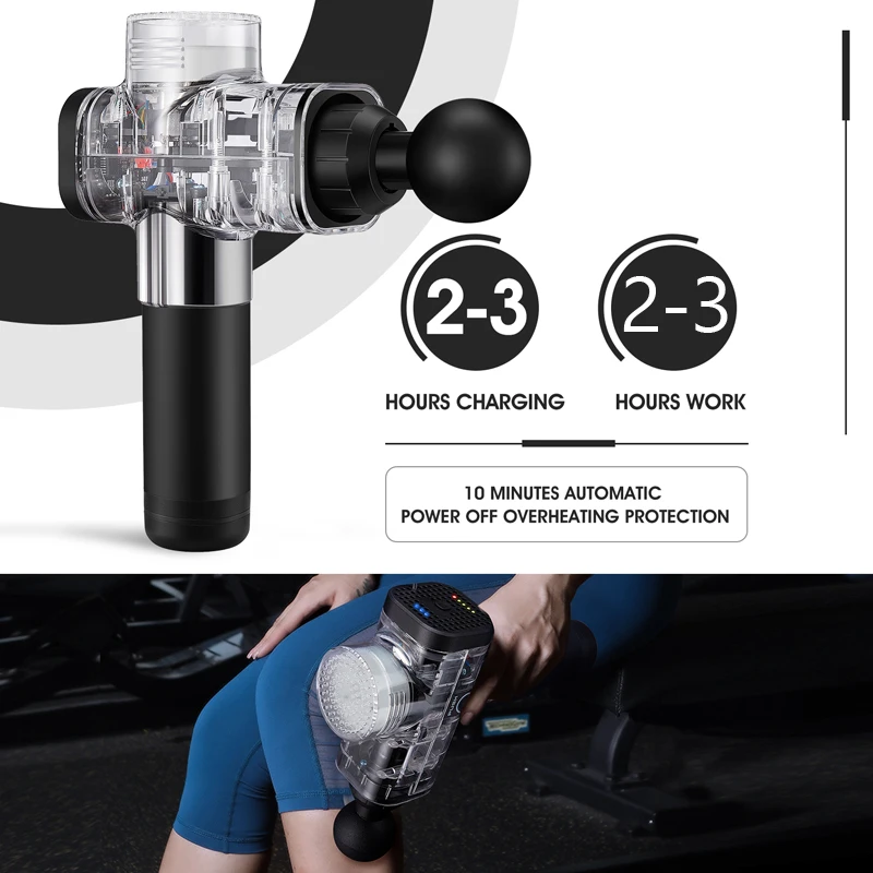 Феникс А2 массажный пистолет для расслабления мышц глубокий тканевый массажер