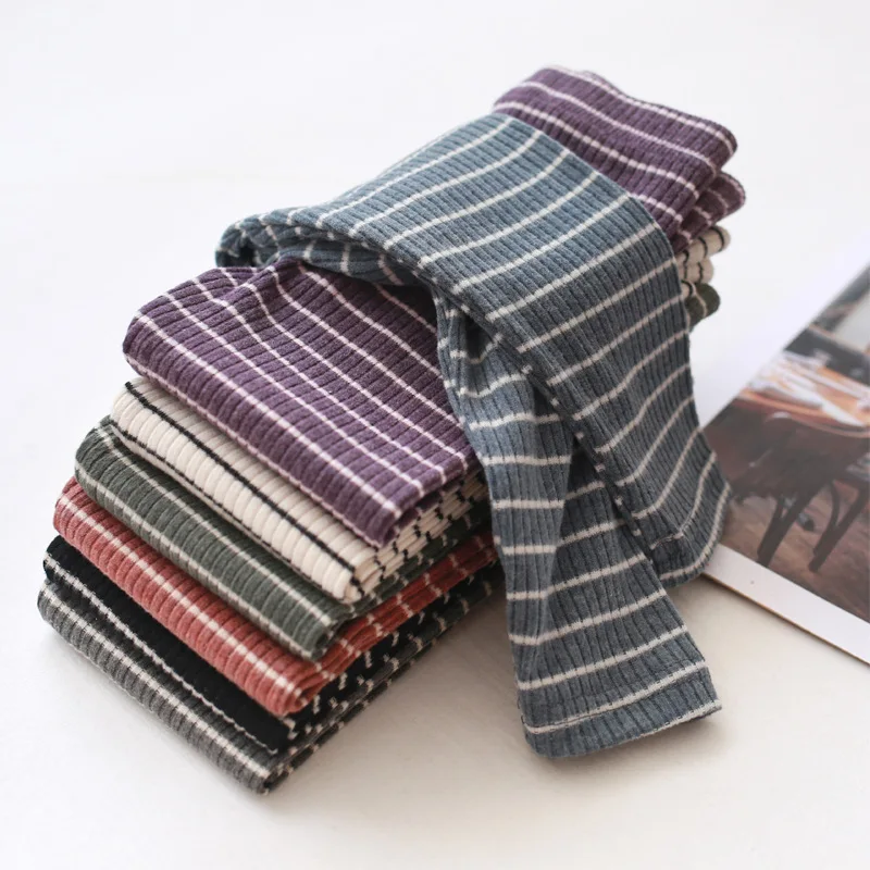 Леггинсы для девочек на весну и осень Детские блестящие штаны модные хлопковые