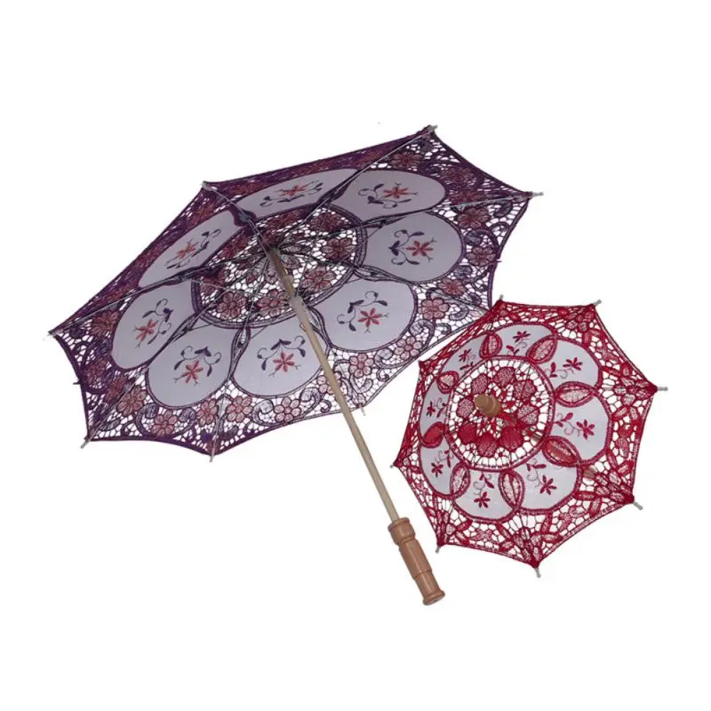 Small Decorative Umbrellas With Wood Handle Shooting Parasol Party Costume Accessories Cosplay Props For Children | Дом и сад