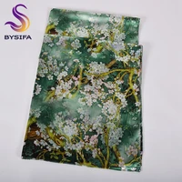 bysifa silk scarf shawl femmes foulard new magnolia design ladies double faces long scarves printed beige pink hijabs16070cm