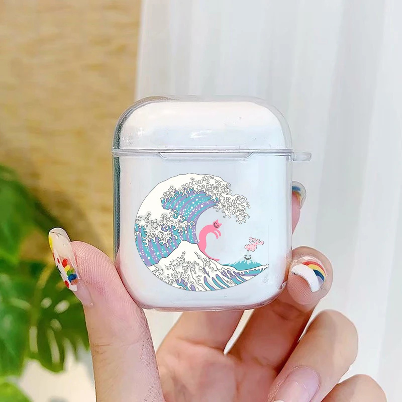 Чехол The Great Wave off Kanagawa для задней панели мягкий чехол Airpods беспроводная версия