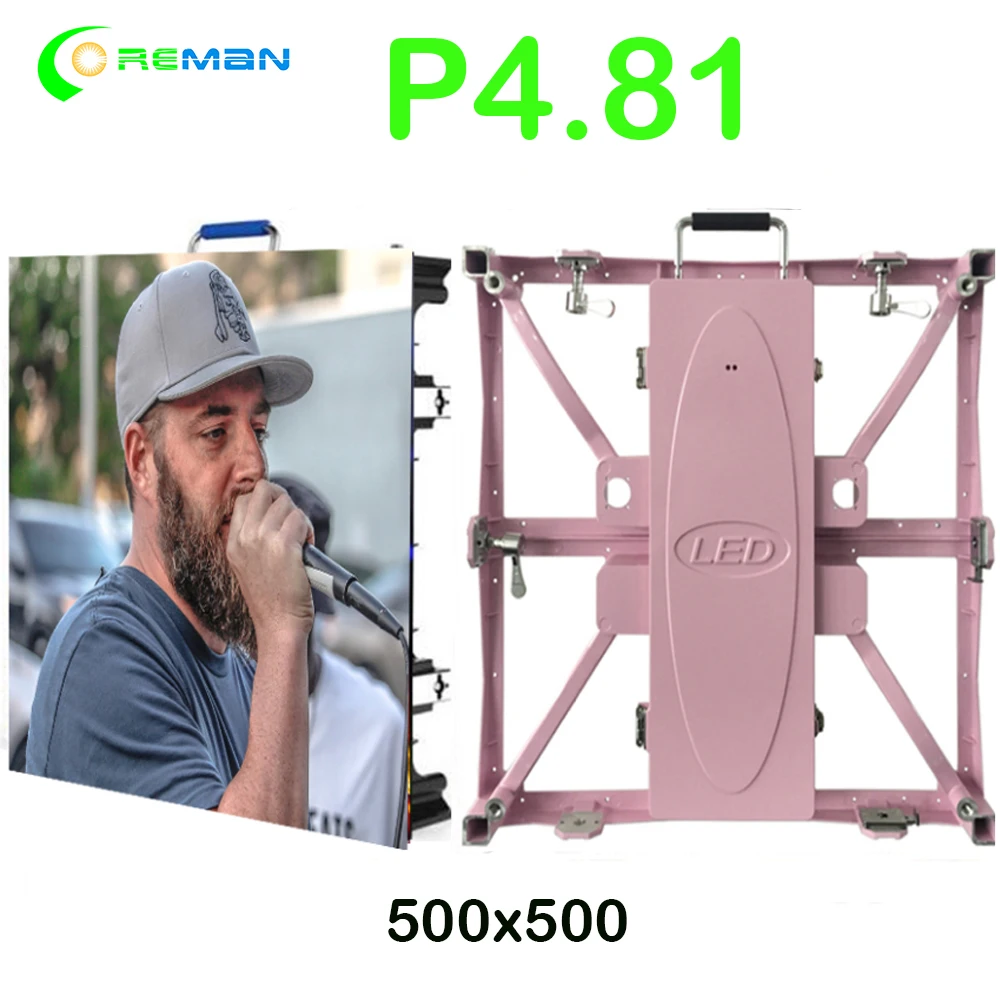P3.91 P4.81 P4 Прокат led экран шкафа 500 мм * пикселей 1/4 сканирования полный цвет p4 P3 P2.5 P1.9