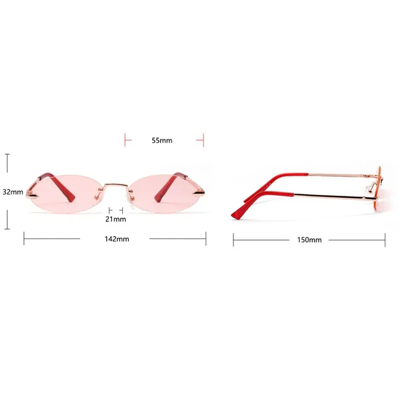 Солнцезащитные очки в стиле ретро для женщин овальные солнечные аксессуары без