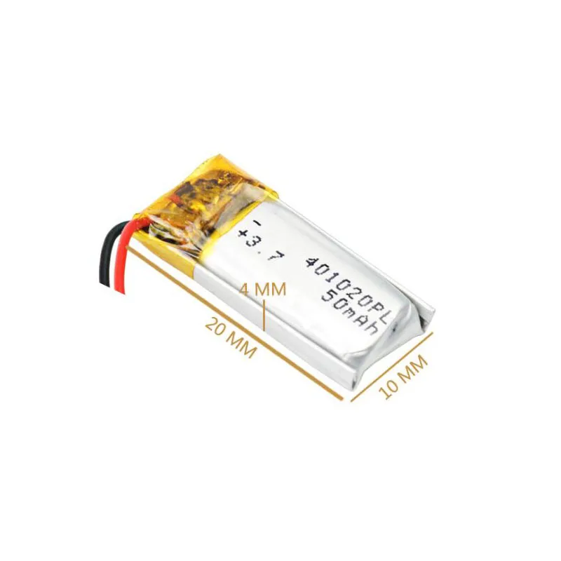 3 7 v 50mah 401020 литиевая полимерная аккумуляторная батарея для игрушек Bluetooth динамик