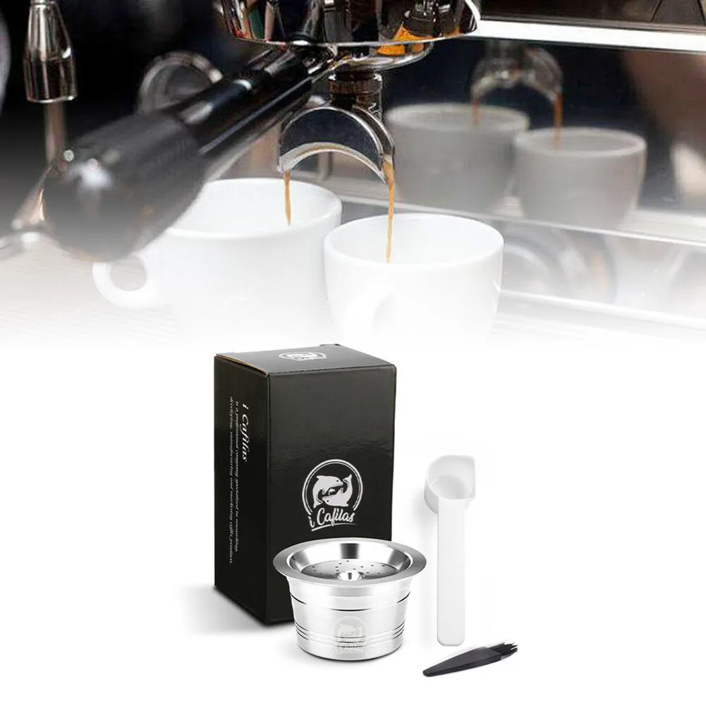 

For Verismo /K FEE/CBTL Metal Refillable Coffee Capsules Pod Cup Filter Mesh Use