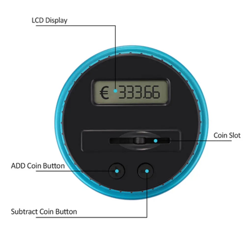 Электронная цифровая копилка с ЖК-дисплеем электронный счетчик для монет