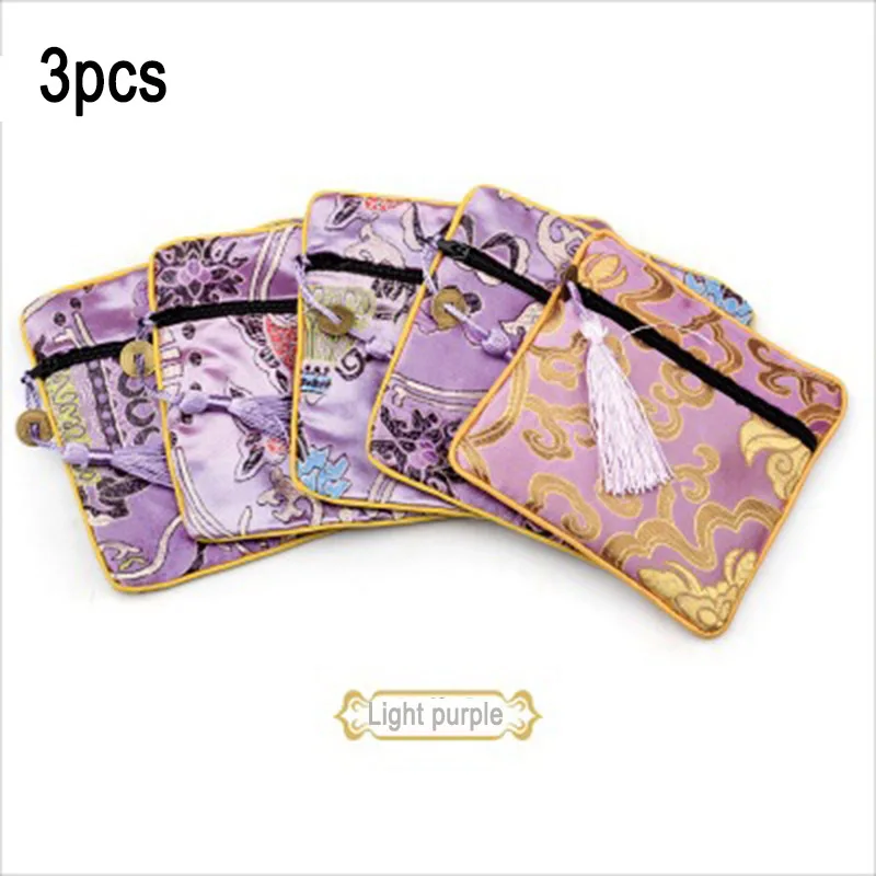 3 шт./компл. парча ключ кошелек коробка для хранения ювелирных изделий Сумка с