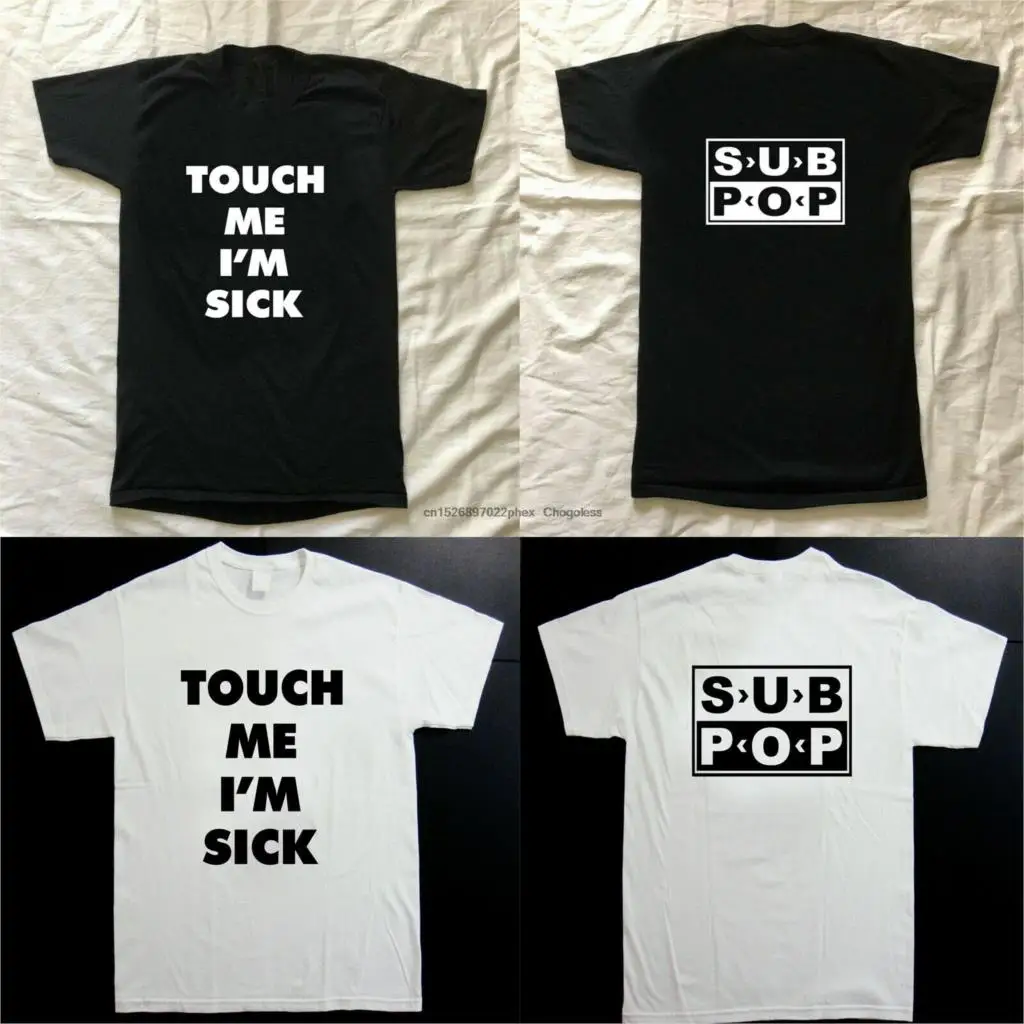 Винтажная Футболка SUB POP хорошего качества | Мужская одежда
