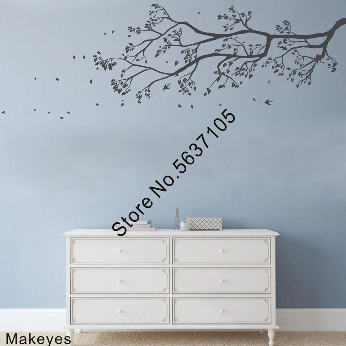 

Наклейки Makeyes на стену с изображением ПАДАЮЩИХ ЛИСТЬЕВ, ветвей дерева, наклейки на стену, Декор для дома, детской комнаты, украшение для гост...