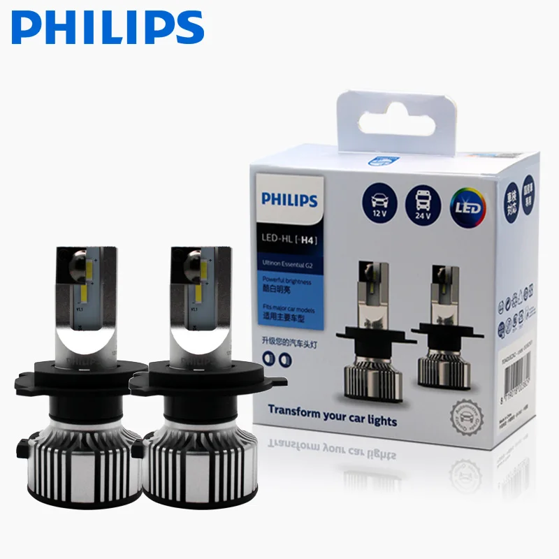 

Philips Ultinon Essential G2 LED Car Headlight Bulb H1 H4 H7 H8 H11 H16 HB3 HB4 HIR2 9005 9006 9012 6500K Motorcycle Fog Lamp