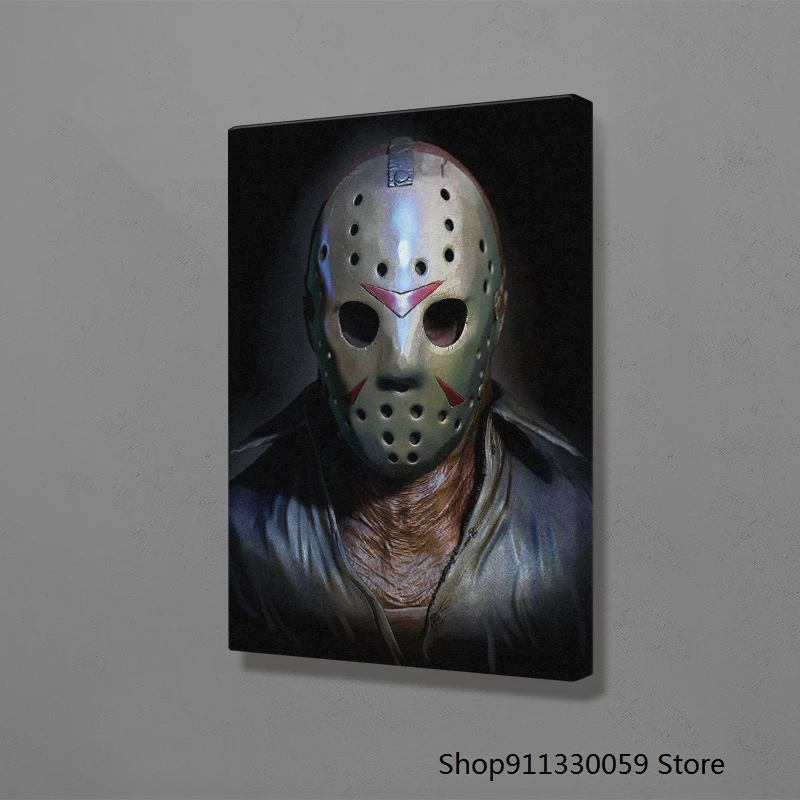 Картина на холсте Джейсон вурхез пятница 13-го ужаса настенное искусство декор