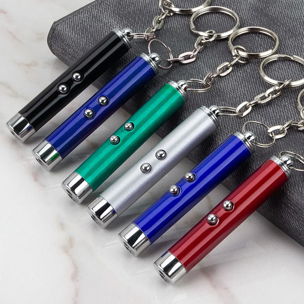 Mini Cat Dog Fun Pointer Red Light Laser Lazer LED Training Torch Pet Toys Pen 2-In-1 Toy | Дом и сад