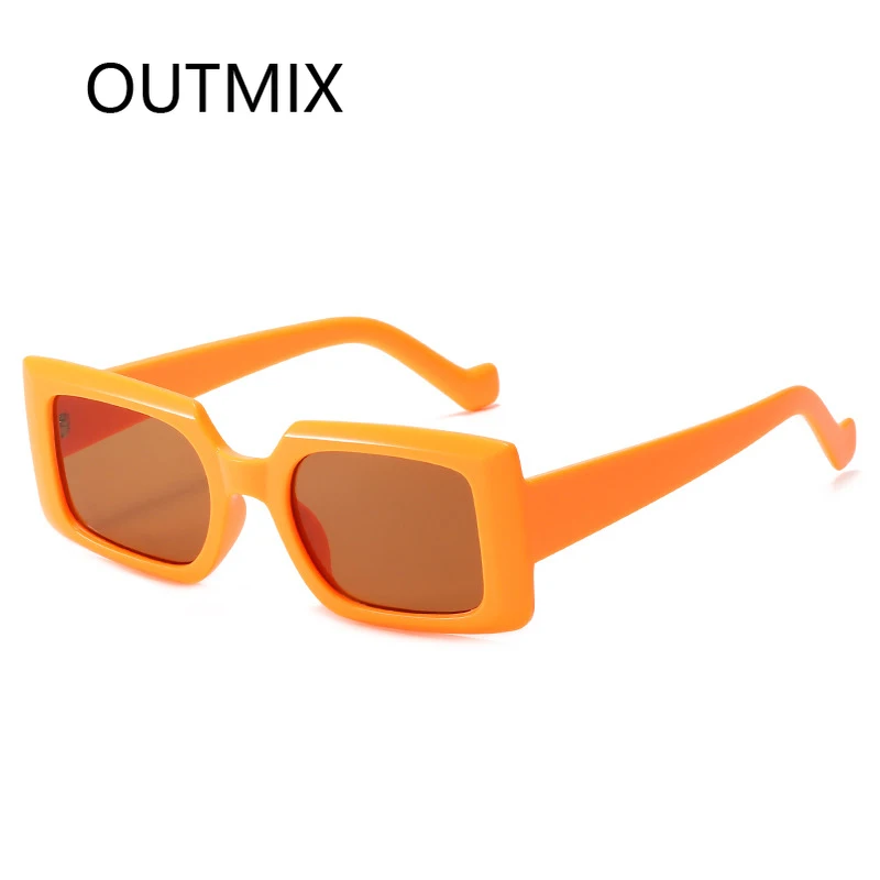 

Retro Black Rectangle Sunglasses Women Brand Designer Trendy Vintage Square Sun Glasses Lady Classic Transparent Lens Eyewear UV