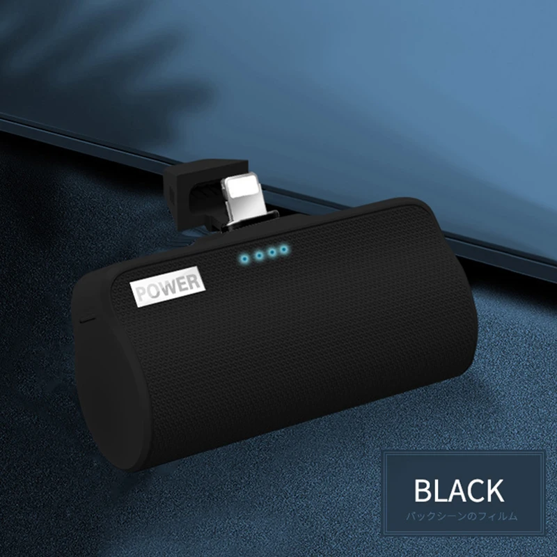 Black for Iphone 3000 мАч Мини Внешний аккумулятор портативное Внешнее зарядное устройство беспроводной внешний аккумулятор быстрая зарядка для Xiaomi iPhone samsung huawei LG - Цвет: Black for Iphone