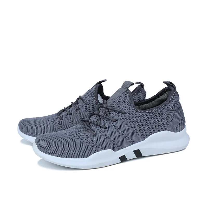 

Chaussures men's mesh running shoes 2021 summer new striped breathable lace-up shoes sneakers zapatos de hombre sport shoes