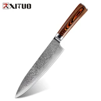 xituo kitchen knife japanese damascus steel chef knife very sharp bone knife fruit knife wood handle wholesale price cooking