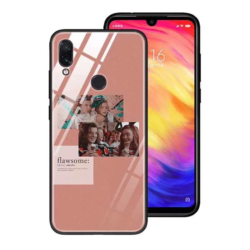 Чехол из закаленного стекла для Red mi 7 8A Note6 7 8 K20 K20 Pro, задняя крышка для Xiaomi mi A3 CC9E CC9, силиконовый край, чехол для чужих вещей